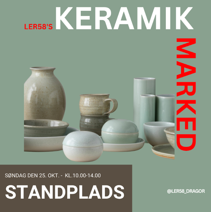 Keramikmarked, søndag d. 25. okt